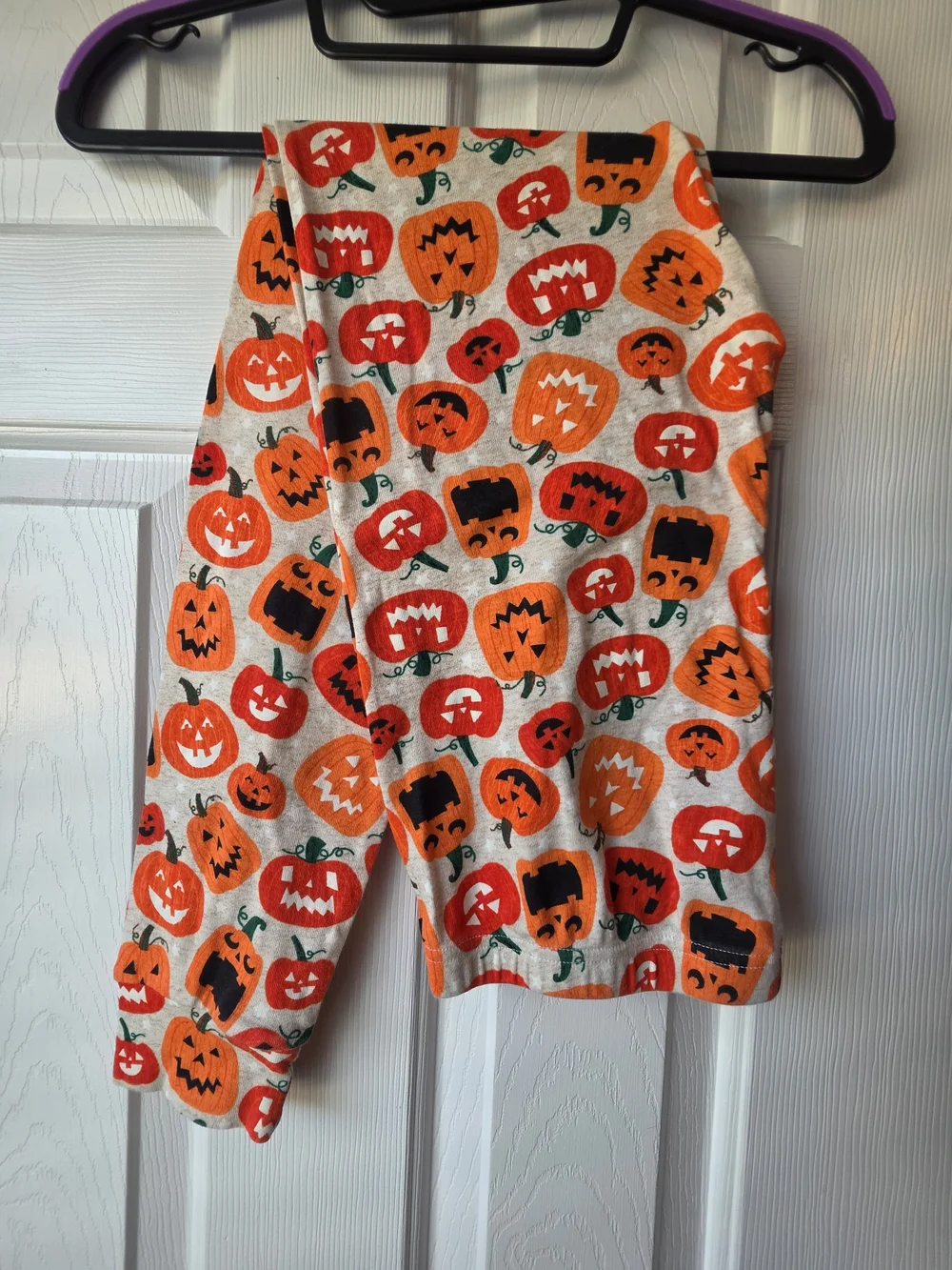 The Children's Place Orange Pumpkin Print Pajama Set Size 16